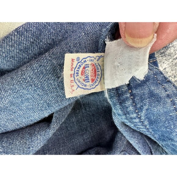 1980s vintage denim skirt with snap front by Calvin Klein Size S - Picture 8 of 8